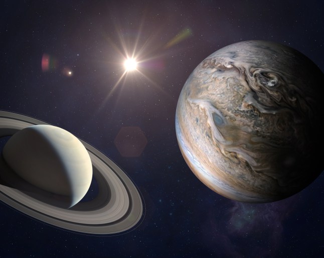 Great Conjunction: Jupiter and Saturn.